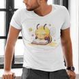 Cute Bee Reading Book Teacher Student Reader Graphic For Men Women Kids Men's V-Neck T-Shirt