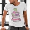 Cute Book Lover Frog Pretty Girls Read Books Kawaii Reading Men's V-Neck T-Shirt Cute Book Lover Frog Pretty Girls Read Books Kawaii Reading Men's V-Neck T-Shirt