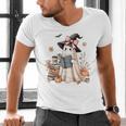 Cute Ghost Reading Book Librarian Book Lover Men's V-Neck T-Shirt Cute Ghost Reading Book Librarian Book Lover Men's V-Neck T-Shirt