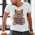 Cute Nerdy Fox Read Books Be Kind Stay Weird Book Club Premium Tri-Blend Men's V-Neck T-Shirt Cute Nerdy Fox Read Books Be Kind Stay Weird Book Club Premium Tri-Blend Men's V-Neck T-Shirt