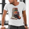 Cute Red Panda Reading Book Animal Bookworm Men's V-Neck T-Shirt