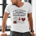 Dark Romance Bookish Merch Put My Book Down Spicy Book Women Men's V-Neck T-Shirt