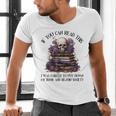 Dark Romance Merch I Put Down My Book Lover Spicy Skeleton Men's V-Neck T-Shirt