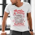 Dark Romance Reader Reading Monster Romance Book Club Men's V-Neck T-Shirt Dark Romance Reader Reading Monster Romance Book Club Men's V-Neck T-Shirt