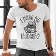 Dark Romance Shirt Women Smutt Book Merch I Have No Triggers Men's V-Neck T-Shirt