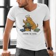 Dog Cooking The Books Men's V-Neck T-Shirt