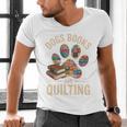 Dogs Books And Quilting Men's V-Neck T-Shirt