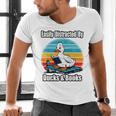 Ducks Books Lover Easily Distracted By Ducks & Books Men's V-Neck T-Shirt Ducks Books Lover Easily Distracted By Ducks & Books Men's V-Neck T-Shirt