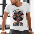 Education Is Freedom Teacher History Month Books Lover Men's V-Neck T-Shirt Education Is Freedom Teacher History Month Books Lover Men's V-Neck T-Shirt