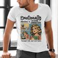 Emotionally Attached To Fictional Characters Just More Books Men's V-Neck T-Shirt Emotionally Attached To Fictional Characters Just More Books Men's V-Neck T-Shirt