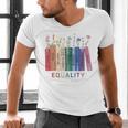 Equality Flower Books Equal Rights Social Justice Feminist Men's V-Neck T-Shirt