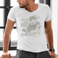 Even Her Books Were Naughty Santa Reading Christmas Men's V-Neck T-Shirt Even Her Books Were Naughty Santa Reading Christmas Men's V-Neck T-Shirt
