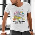 Every Bunny Loves To Read Easter Cute Reading Books Lover Men's V-Neck T-Shirt