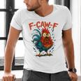 F-Caw-F Rooster F Awk F Chicken Coffee Romance Books Lover Men's V-Neck T-Shirt