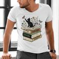 Fantasy Drama Tragedy Cat Book Lover Reading Humor Men's V-Neck T-Shirt Fantasy Drama Tragedy Cat Book Lover Reading Humor Men's V-Neck T-Shirt