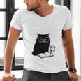 First Of All I’m A Delight Cute Cat Books Coffee Humor Men's V-Neck T-Shirt First Of All I’m A Delight Cute Cat Books Coffee Humor Men's V-Neck T-Shirt