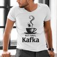 But First Kafka Coffee For Literature & Book Lovers Men's V-Neck T-Shirt