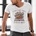 Floral Book Officially Retired 2025 A New Chapter Begins Men's V-Neck T-Shirt