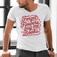 Forget Flowers Buy Me Books Men's V-Neck T-Shirt Forget Flowers Buy Me Books Men's V-Neck T-Shirt