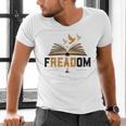 Freadom Anti Banned Books Lovers Reading Librarian Bookworm Men's V-Neck T-Shirt