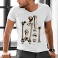 Hip And Leg Bones Book Print Vintage Human Bones Men's V-Neck T-Shirt Hip And Leg Bones Book Print Vintage Human Bones Men's V-Neck T-Shirt