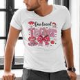 HUGvyn One Loved Teacher Valentine Book Heart Reading Bow Men's V-Neck T-Shirt HUGvyn One Loved Teacher Valentine Book Heart Reading Bow Men's V-Neck T-Shirt