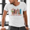 I'm With The Banned Books – Book Lover Librarian Reading Men's V-Neck T-Shirt