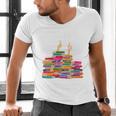 I'm Fine Reading Books Reader Book Lover Librarian Men's V-Neck T-Shirt I'm Fine Reading Books Reader Book Lover Librarian Men's V-Neck T-Shirt