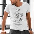 I'm Late I'm Late Rabbit From Alice Wonderland Book Men's V-Neck T-Shirt
