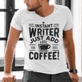 Instant Writer Just Add Coffee Author Book Writing Books Men's V-Neck T-Shirt Instant Writer Just Add Coffee Author Book Writing Books Men's V-Neck T-Shirt