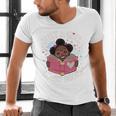 Just A Girl Who Loves Books Cute African American Afro Men's V-Neck T-Shirt Just A Girl Who Loves Books Cute African American Afro Men's V-Neck T-Shirt