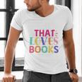 Just a Girl Who Loves Books Reader Girls Bookish Women Men's V-Neck T-Shirt
