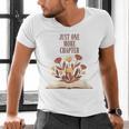 Just One More Chapter Book Lovers Floral Men's V-Neck T-Shirt Just One More Chapter Book Lovers Floral Men's V-Neck T-Shirt