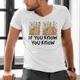 If You Know You Know 6 7 Reading Books Merry Christmas Men's V-Neck T-Shirt
