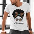 Librarian Teacher Messy Bun Life Book Library Back To School Men's V-Neck T-Shirt