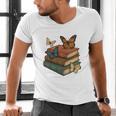 Life Is Better With Butterflies And Books Cute Butterfly Men's V-Neck T-Shirt