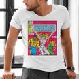 Marvel Universe Classic Dazzler Vintage Comic Book Cover Men's V-Neck T-Shirt