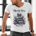 Morally Grey Book Club Gothic Vintage Style Men's V-Neck T-Shirt Morally Grey Book Club Gothic Vintage Style Men's V-Neck T-Shirt