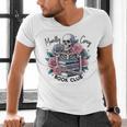 Morally Grey Skeleton Reading Smut Smutty Spicy Books Lover Men's V-Neck T-Shirt Morally Grey Skeleton Reading Smut Smutty Spicy Books Lover Men's V-Neck T-Shirt