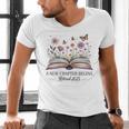 a New Chapter Begins Retired 2025 Floral Book Retirement Men's V-Neck T-Shirt a New Chapter Begins Retired 2025 Floral Book Retirement Men's V-Neck T-Shirt