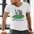 Next Stop Library Reading Book Men's V-Neck T-Shirt Next Stop Library Reading Book Men's V-Neck T-Shirt