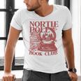 North Pole Book Club Christmas Men's V-Neck T-Shirt North Pole Book Club Christmas Men's V-Neck T-Shirt