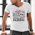Nothing Beats Reading Rock Paper Scissors Book Lover Teacher Men's V-Neck T-Shirt Nothing Beats Reading Rock Paper Scissors Book Lover Teacher Men's V-Neck T-Shirt