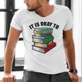 It Is Okay To Be a Grumpy Old Man Book Lover Premium Men's V-Neck T-Shirt