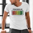 Powered By Books Bookworm Librarian Reading Men's V-Neck T-Shirt