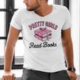 Pretty Girls Read Books Bookworm Book Lover Teacher Men's V-Neck T-Shirt Pretty Girls Read Books Bookworm Book Lover Teacher Men's V-Neck T-Shirt