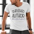 Published Author Est 2024 Ask Me About My Book Authors Books Men's V-Neck T-Shirt Published Author Est 2024 Ask Me About My Book Authors Books Men's V-Neck T-Shirt