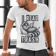Racoon Reading Spicy Smutty Book Booktok I Read Trashy Books Men's V-Neck T-Shirt Racoon Reading Spicy Smutty Book Booktok I Read Trashy Books Men's V-Neck T-Shirt