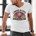 I Read Alotl Axolotl Retro Reading Books Lover Vintage Men's V-Neck T-Shirt I Read Alotl Axolotl Retro Reading Books Lover Vintage Men's V-Neck T-Shirt