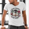 Read Books Be Kind Stay Weird Dragon Book Lover Men's V-Neck T-Shirt